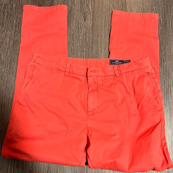 Vineyard Vines Relaxed Pink and Red Jeans - Picture 6 of 15